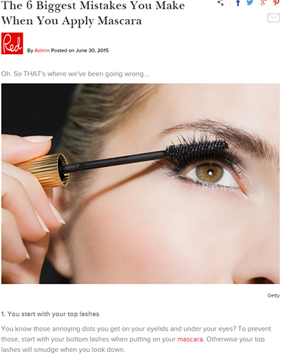 The 6 biggest mistakes you make when you apply mascara